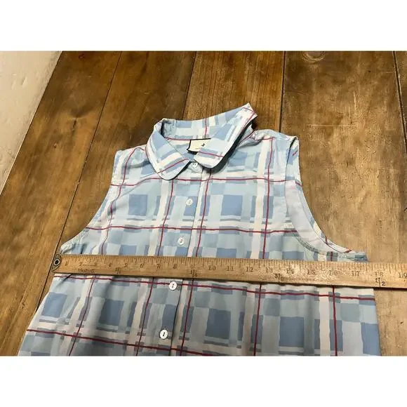 Tuckernuck Westport Trellis Sleeveless Hayes Shirt Dress Size Small - Picture 8 of 10